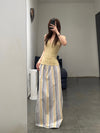 BASERANGE Skirt France BAS-SKST-PO-SU25-TW MARTINIQUE STRIPE